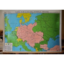 World War I, 1914-1918, European theater (Large Pull Down Map)